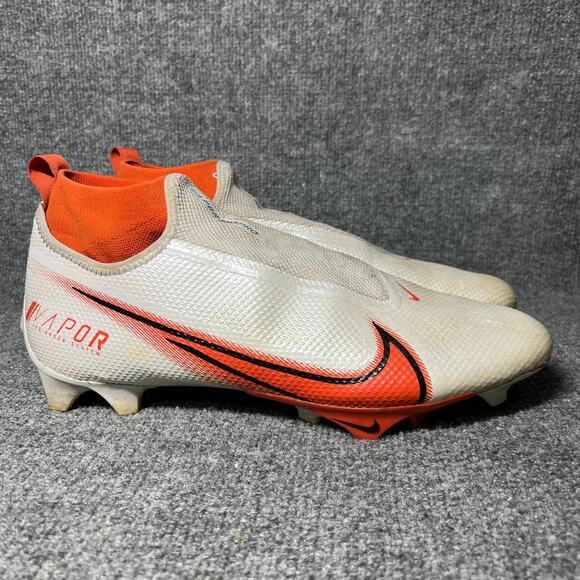 Nike Vapor Edge Pro 360 AO8277-104 Mens US 14 Shoes White Orange Football Cleats main image 7